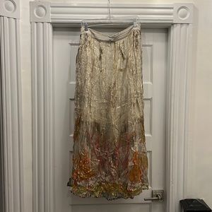 Lightweight Watercolor Summer Skirt